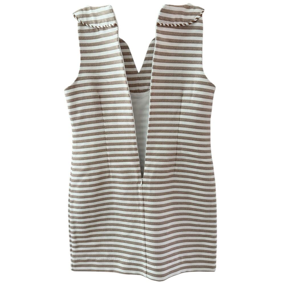 Talbots Sleeveless Split Neckline Shift Dress Sun… - image 7